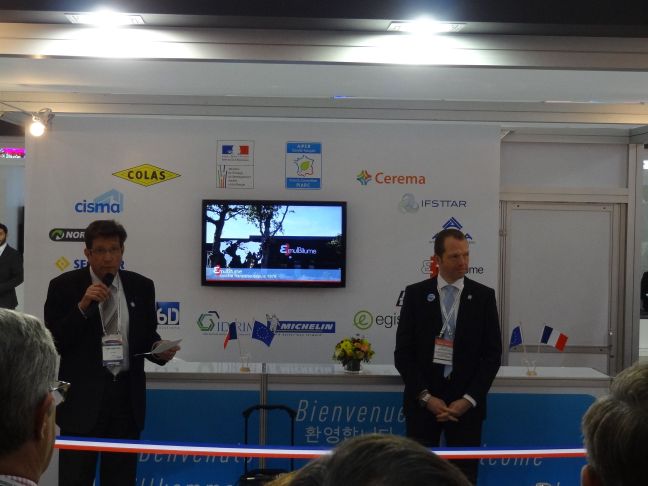 Inauguration du pavillon français par Christophe Saintillan (DIT)