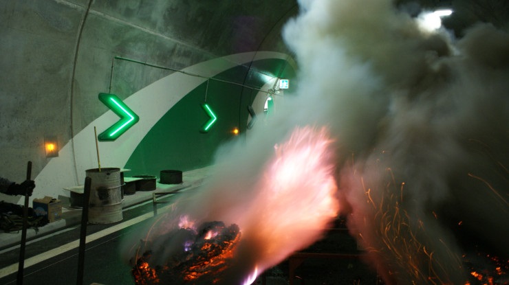 Smoke extraction test