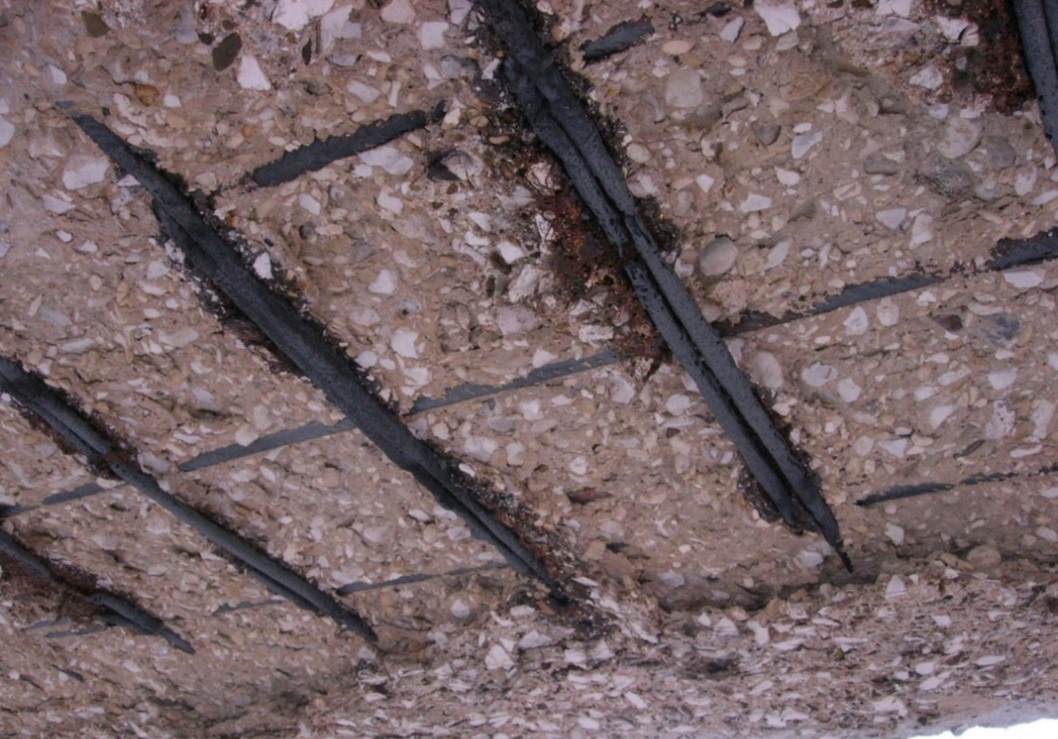 Spalling of reinforced concrete after a fire