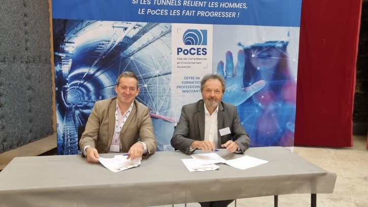 Signature d'une convention entre POCES et l'AFTES