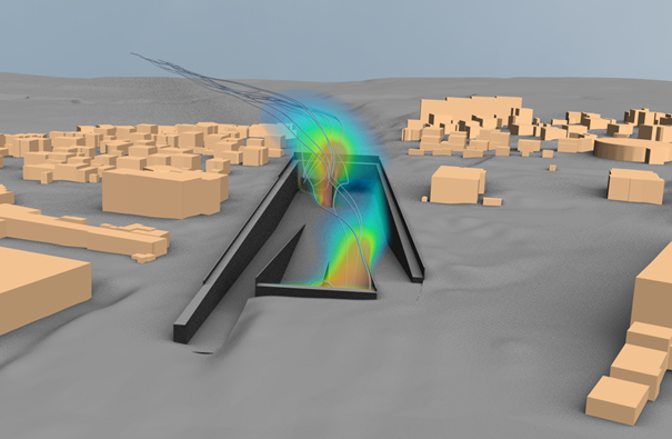 Borée Project: Modelling the dispersion of pollutants at tunnel portals