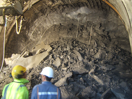 Example of face instability